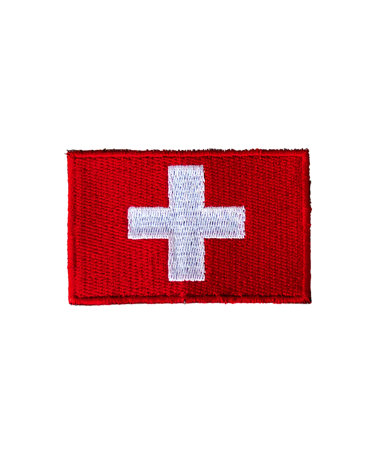 Emblema Bandeira Suíça Emblema Bandeira Suíça