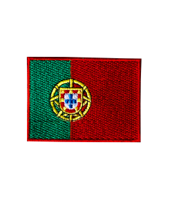Emblema Bandeira Nacional com Rebordo Vermelho Emblema Bandeira Nacional com Rebordo Vermelho